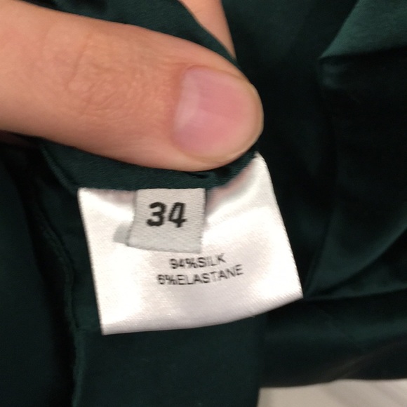 Alexandre Vauthier Forest Green Silk Dress Size 34 - Picture 8 of 8